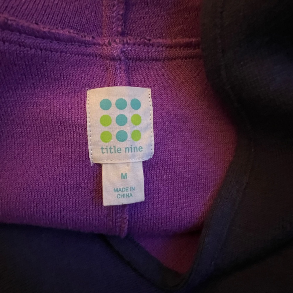 Title Nine Merino Wool Blend Cardigan Tie Front Wrap Sweater Women's Size M NWOT - Picture 5 of 6